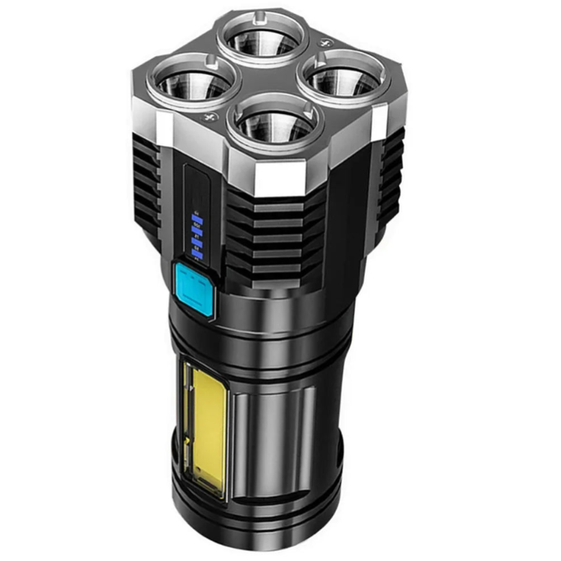 Led Mini Diving Rechargeable Torch - High Lumens Long Range Flashlight for Camping and Outdoor Use
