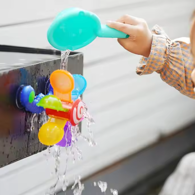 colourful Waterwheel Baby Bath Toys Set - Fun Bathtub Shower Sprinkler Play for Kids