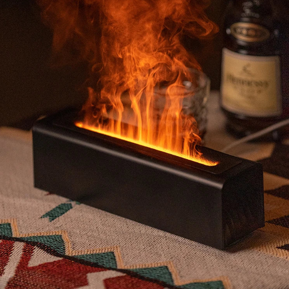 Essential Oil Aroma Diffuser Flame Humidifier with RGB Light