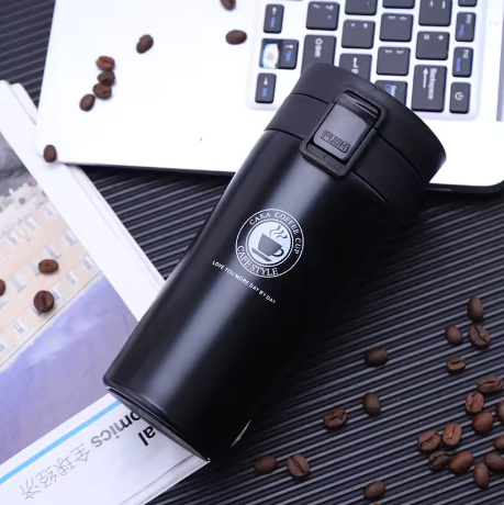 380ml Stainless Steel Vacuum Insulated Coffee Cup - Double Layer Tea Mug for Outdoor Sports, Leak-Proof Travel Bottle