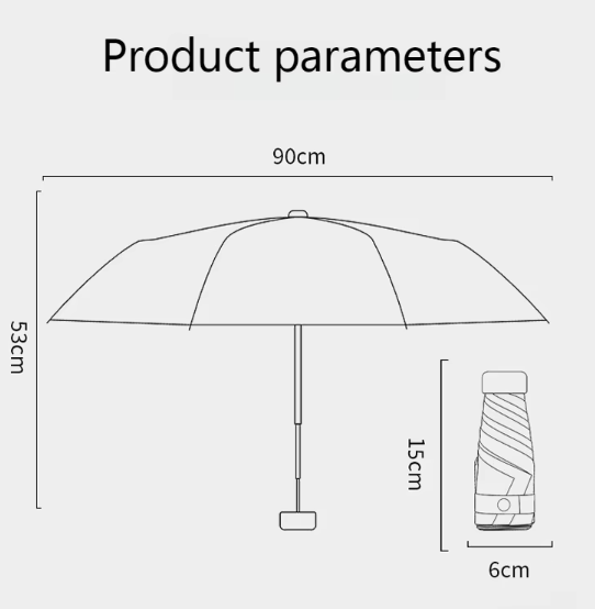 Mini Sun Umbrella for Protection and UV Resistance