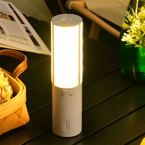 Folding Outdoor Camping Light Portable Lantern Rechargeable 3 Modes Dimmable for Tent Emergency Use