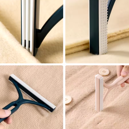 Portable Lint Remover Brush for Pet Hair - Manual Fuzz Fabric Shaver Tool for Clothes and Sofa Cleaning