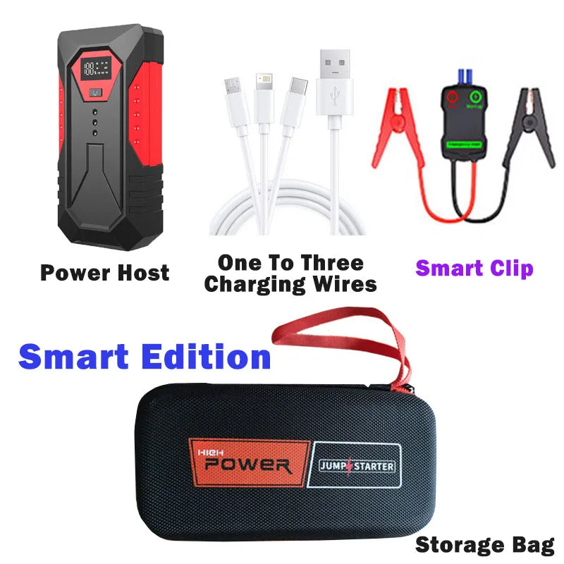 Car Jump Starter Power Bank 18000mAh 1200A Peak Emergency Booster for 12V Vehicles Fall 2025 Road Trip Safety