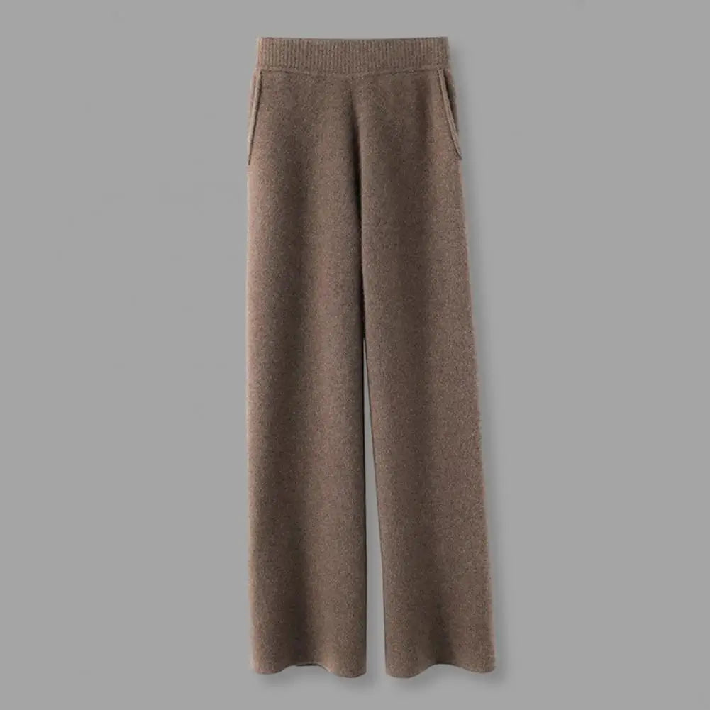 Drape High Waist Wide Leg Pants For Women Casual Loose Fit, Autumn Winter Pants