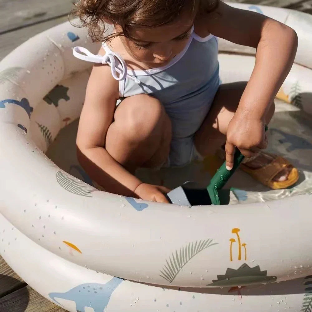 Inflatable Baby Swimming Pool 80cm, Portable Round PVC Paddling Pool for Toddlers, Indoor/Outdoor Use, Child-Friendly Design