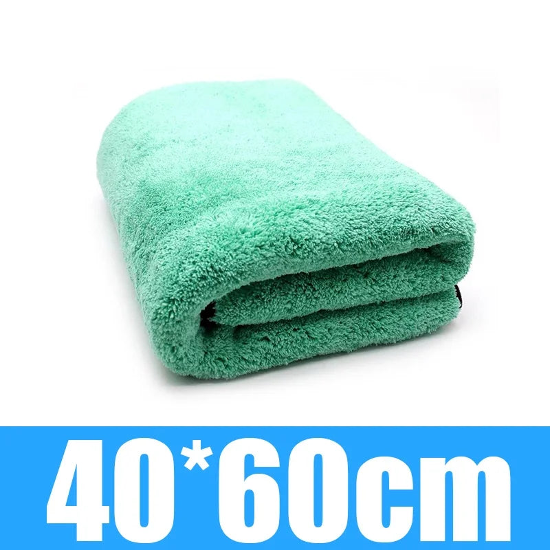 Microfiber Car Towel 38x38cm Deluxe Coral Fleece Ultra Absorbent Drying Cloth for Car Detailing TikTok Viral Fall 2025