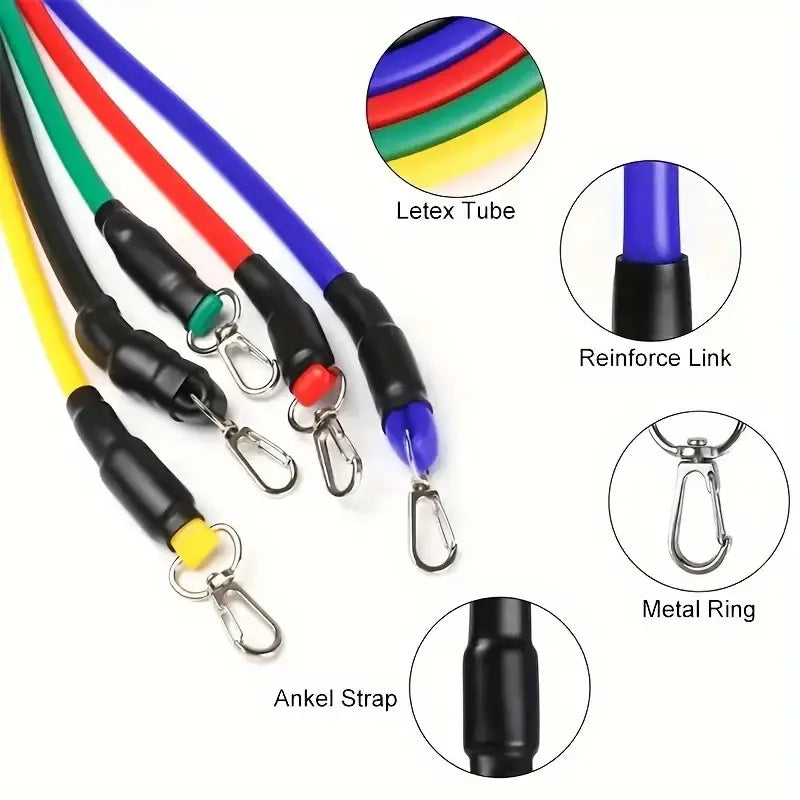 Lightweight Fitness Equipment - Portable Resistance Bands for Exercise, Bodybuilding &amp; Weight Loss