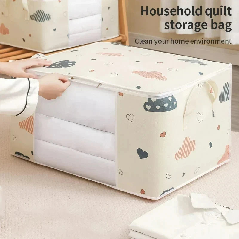 Large Capacity Dustproof Quilt Storage Bag - Home Organizers for Clothes &amp; Bedding