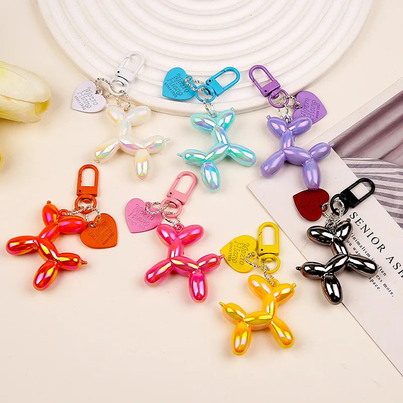 Balloon Dog Keychain Resin Cute Bag Pendant Fall 2025 Gift