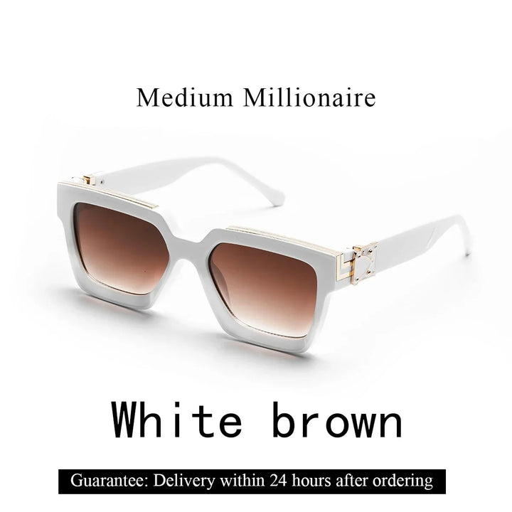 Sunglasses Black Retro Square Shades Luxury Fashion Eyewear Fall 2026 Trend Gift Idea