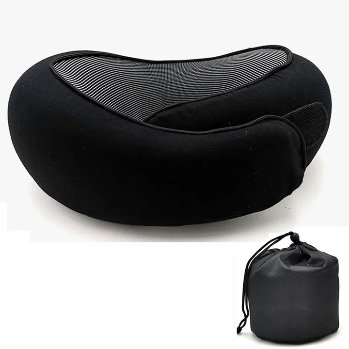 Memory Foam Travel Neck Pillow U Shaped Snail Style Portable Ergonomic Support For Summer Travel 2026 Cotton Cover