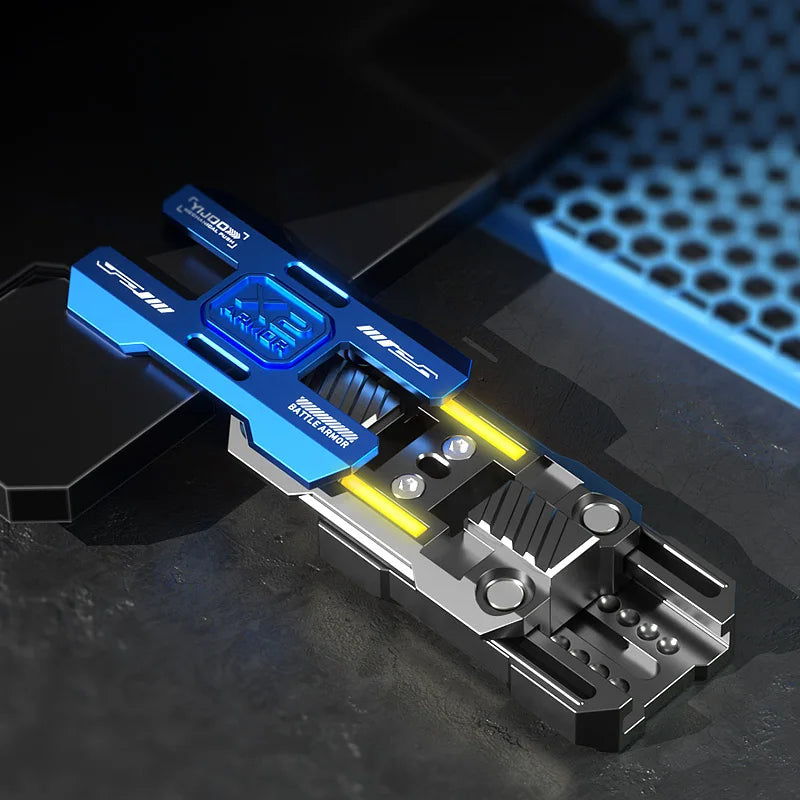 Luminous Push Slider Metal Fidget Toy EDC Stress Relief