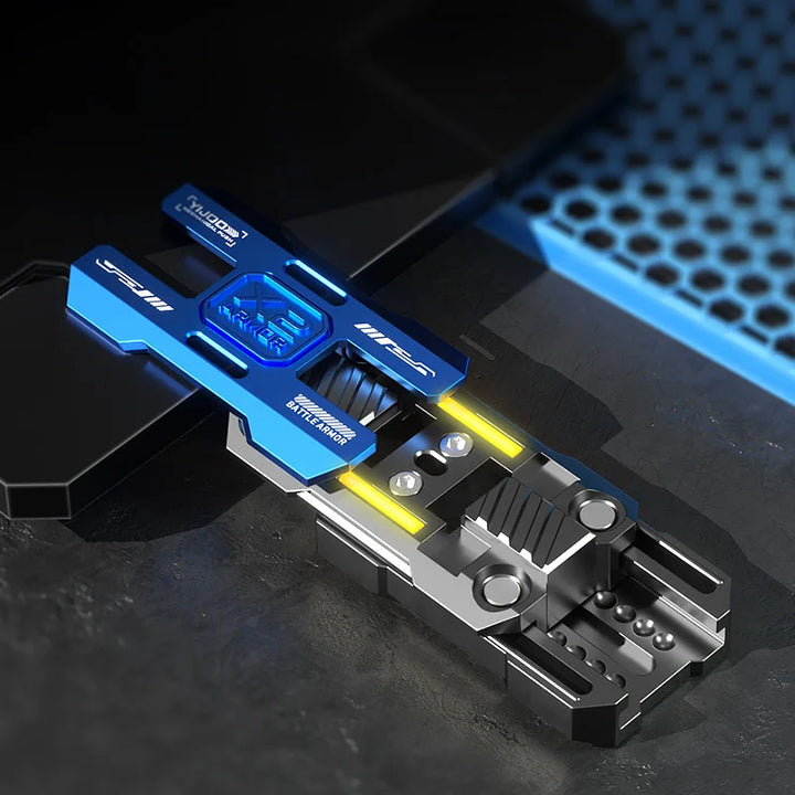 Luminous Push Slider Metal Fidget Toy EDC Stress Relief