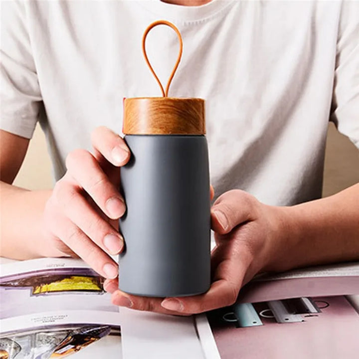 260ml Insulated Coffee Mug - 304 Stainless Steel Travel Tumbler, Portable Thermal Flask for Hot Drinks, Mini Water Bottle