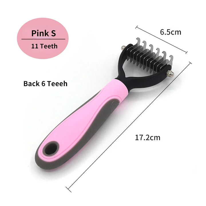 Pet Grooming Care Deshedding Brush for Dogs &amp; Cats - Fur Remover &amp; Knot Cutter Comb