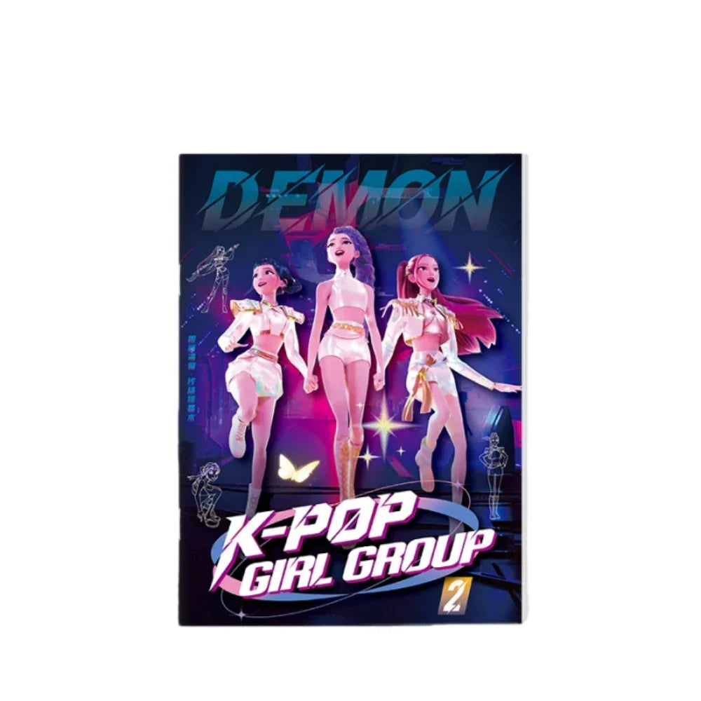colouring Book Kpop Demon Hunters Anime Sketches Rumi Mira Zoey Cute Line Drawings Back to School 2025 Gift