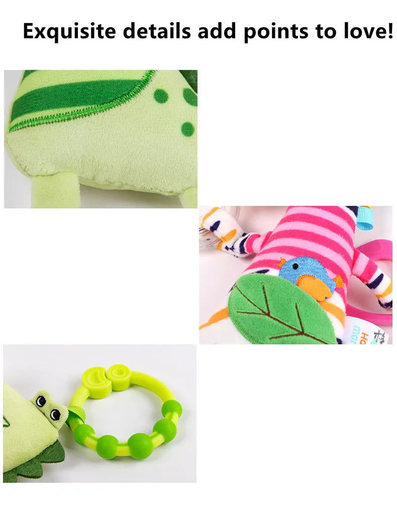 Giraffe Spiral Crib Toy Newborn Sensory Toys Rattle