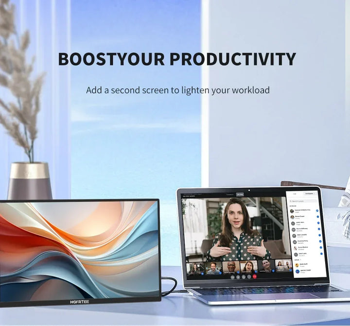Portable 14.1 Inch 1080P IPS Gaming Monitor With Stand