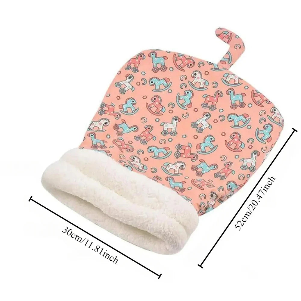 Self Warming Cat Bed - Soft Plush Cat Sleeping Bag for Indoor Cats, Cozy Nest for Small Pets