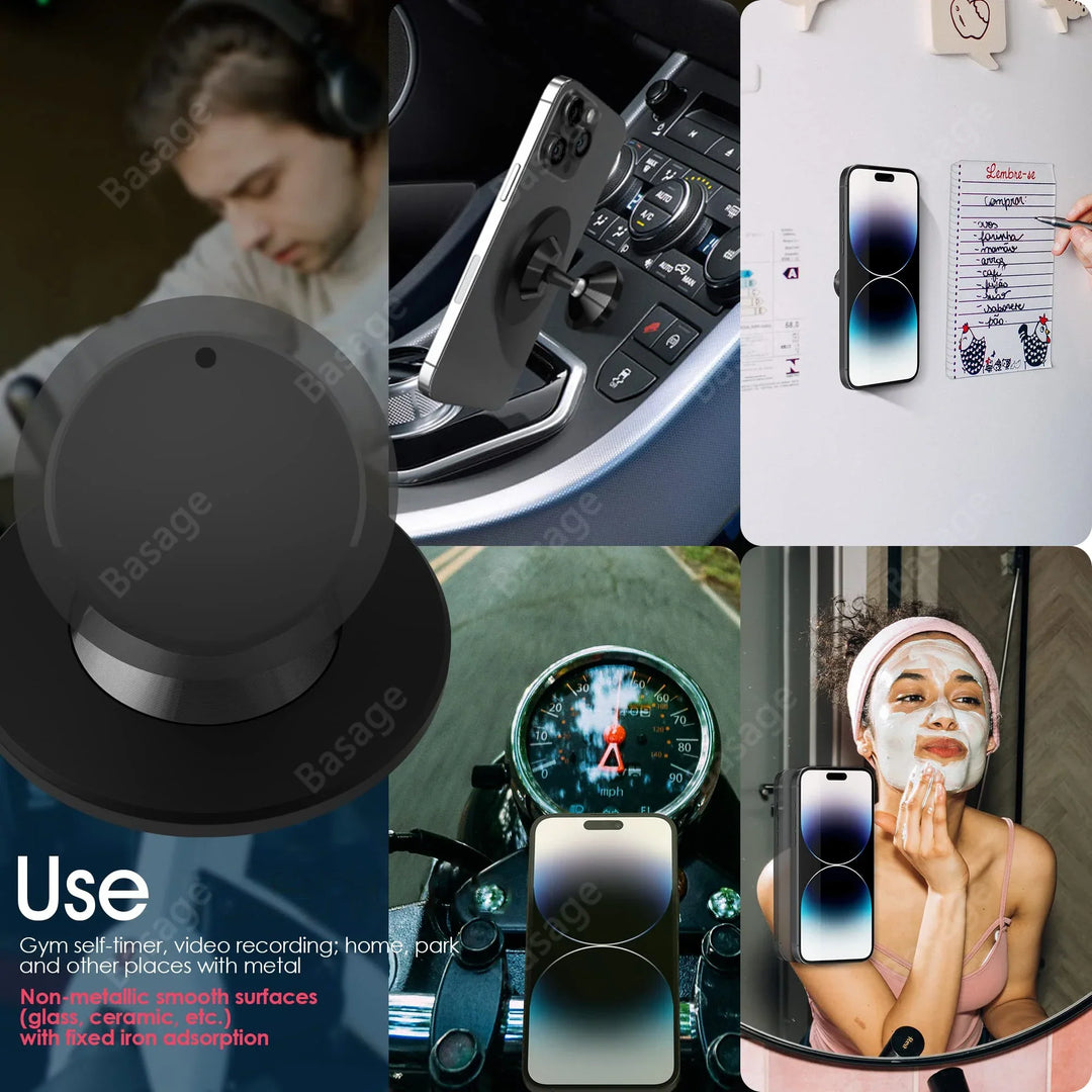 Magnetic Gym Phone Holder &amp; Accessories - Hands-Free Workout Mount
