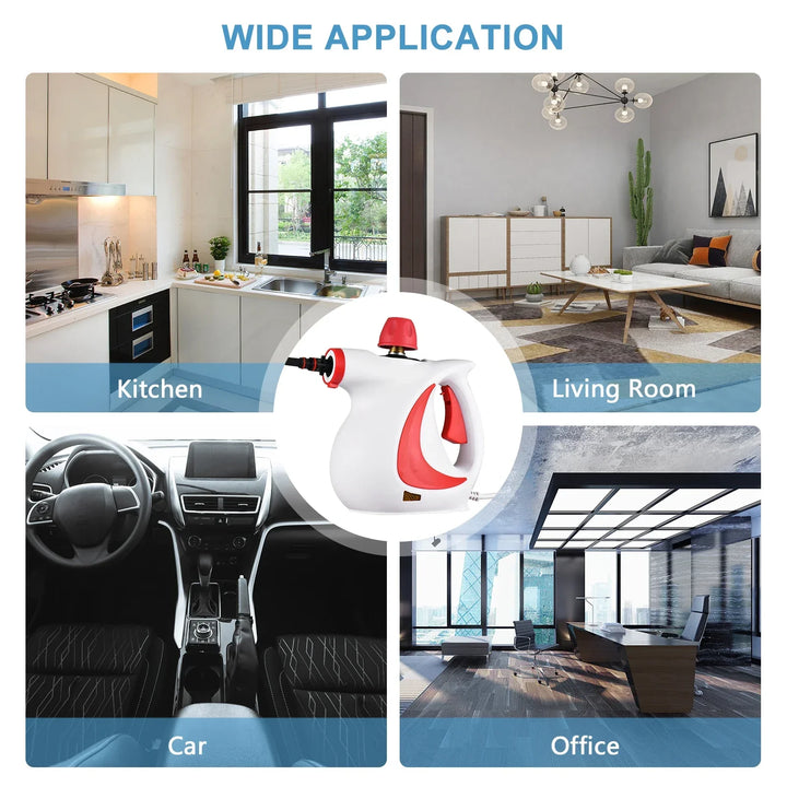 1050W Handheld Steam Cleaner - Portable High Temp Machine for Kitchen, Sofa, Bathroom, Car
