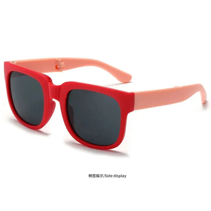 Kids Sunglasses Foldable Square Frame UV400 Protection for Outdoor Play Summer 2026 Gift Idea