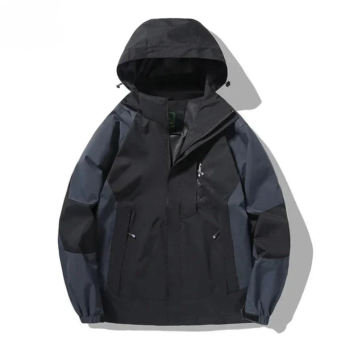 Windproof Mens Hooded Jacket - Loose Boxy, Poly, Climbing