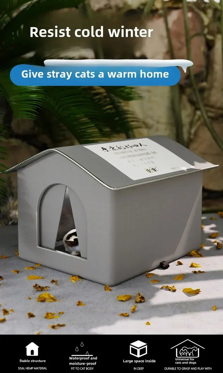 Pet House Waterproof Outdoor Shelter For Small Dogs And Cats Foldable Winter 2026 Warm Cave Bed Washable