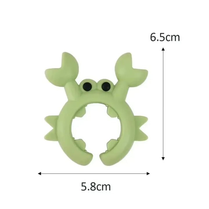 Small Crab Silicone Spatula Rack - Anti Scalding Pot Clip Kitchen Gadget