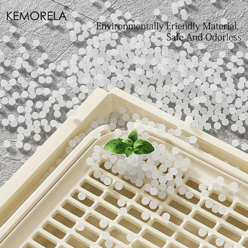 KEMORELA Extra Large Stainless Steel Cat Litter Box – Semi-Enclosed Leak-Proof High-Sided with Mat 2026