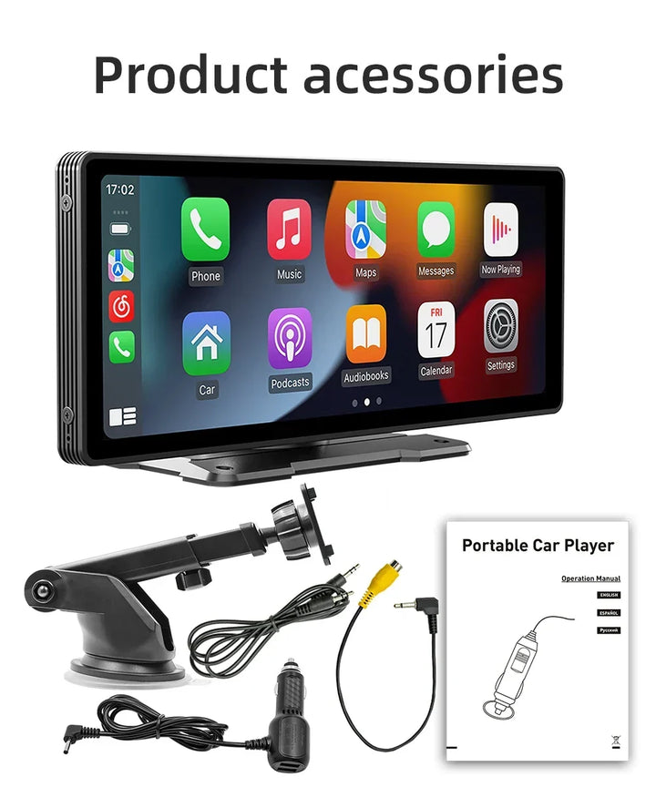 CarPlay Wireless Head Unit 10.26 Inch IPS HD Car Stereo With Rear View Camera Android Auto Fall 2025