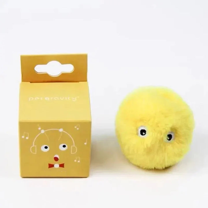 Interactive Cat Toy Ball - Plush Electric Catnip Training Squeak Sound Toy for Kittens