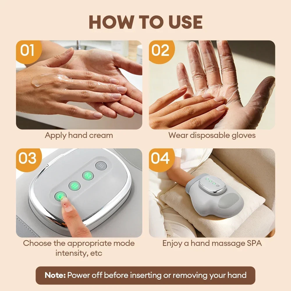 Electric Air Pressure Hand Massager – Finger Airbag Compress Thumb Acupoint Palm Kneading Glove 2026