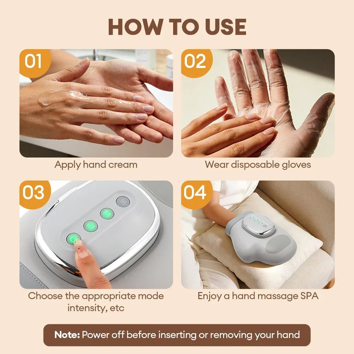 Electric Air Pressure Hand Massager – Finger Airbag Compress Thumb Acupoint Palm Kneading Glove 2026