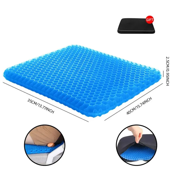 Honeycomb Gel Seat Cushion – Pressure Relief for Tailbone Back Pain, Office Chair Wheelchair Car 2026