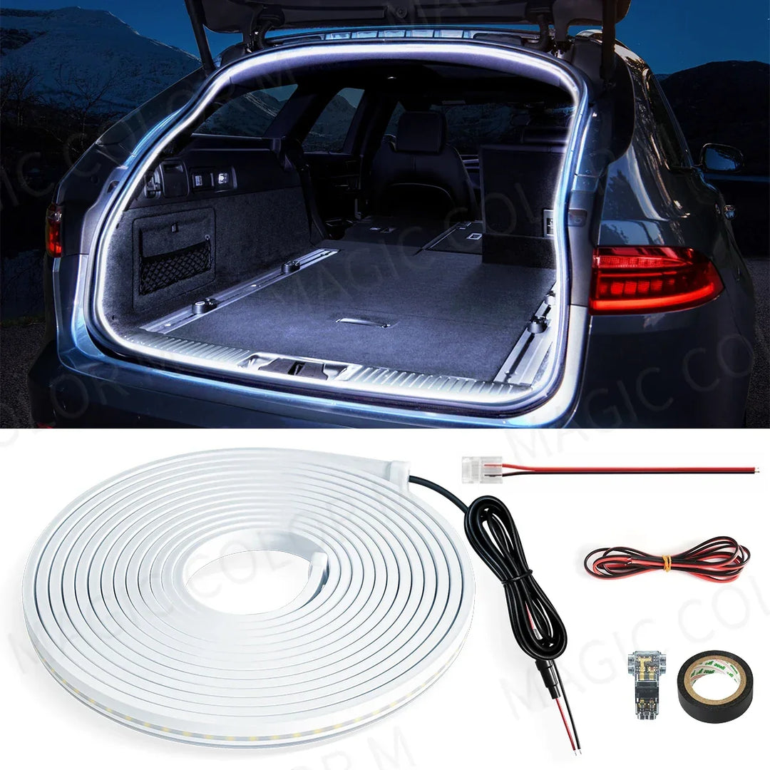 5M Car Interior LED Ambient Light Strip 12V – Flexible Waterproof Atmosphere Lamp Tesla 3 Y S X 2026