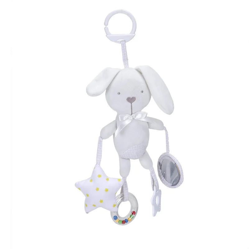 Elephant Plush Rattle Newborn Sensory Toys Soft Bell