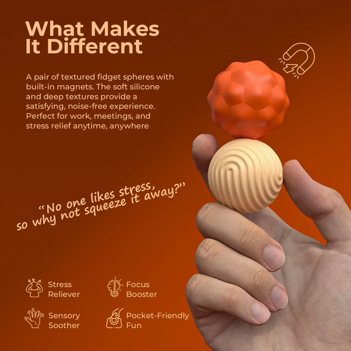 Magnetic Ball Fidget Toy Silicone Sensory Stress Relief