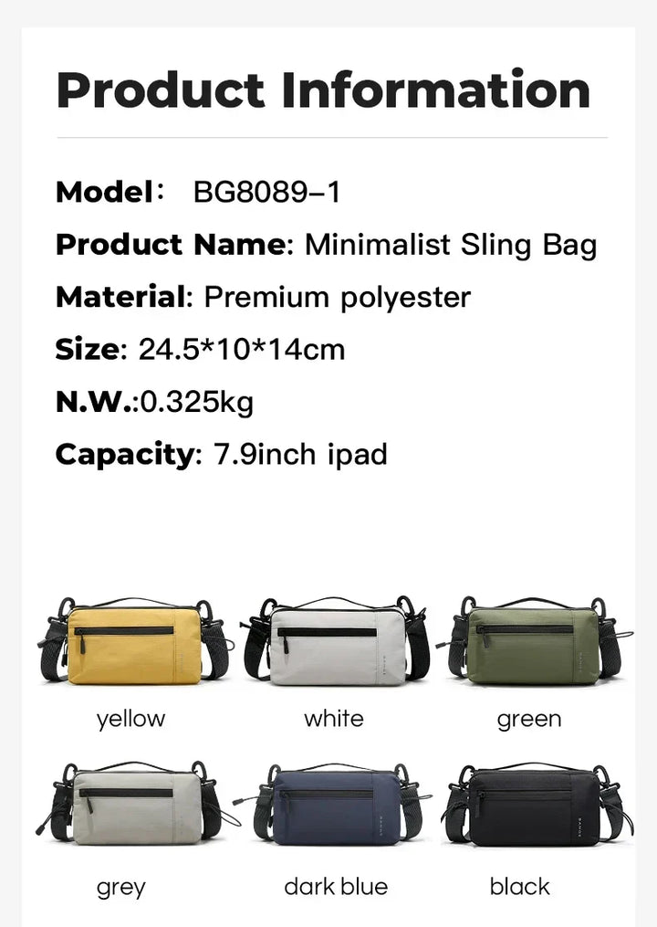 Waterproof Messenger Bag Lightweight Unisex Crossbody For Daily Use Travel Essential Fall 2026 Gift