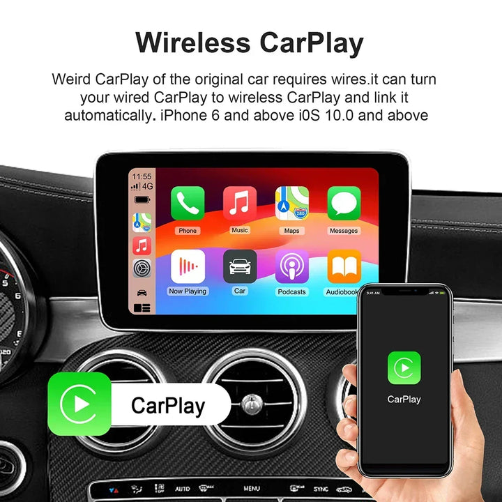 Android TV Box CarPlay AI Wireless BuiltIn Play Store Android Auto YouTube Netflix Fall 2025 Trend Gift