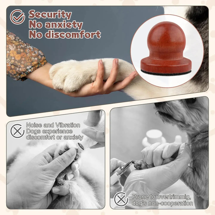 Wooden Dog Nail Scratching Board – Manual Pet Claw File Grinding Care Tool for Puppy Outdoor Indoor 2026