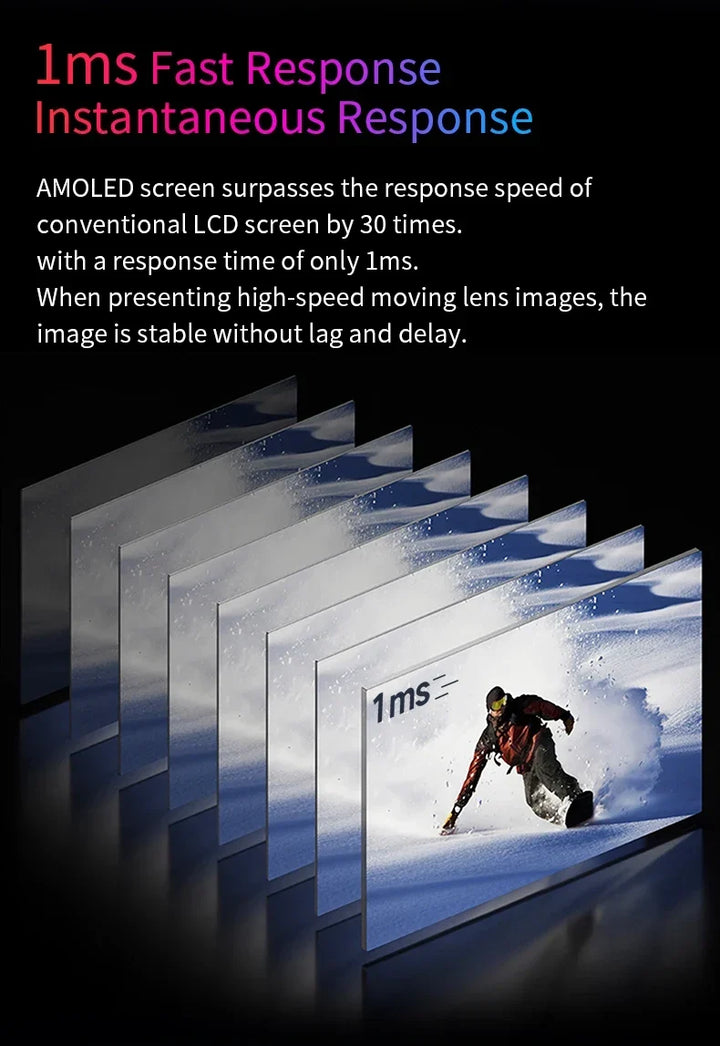OLED 13.3 Portable Monitor Metal Frame Travel Display