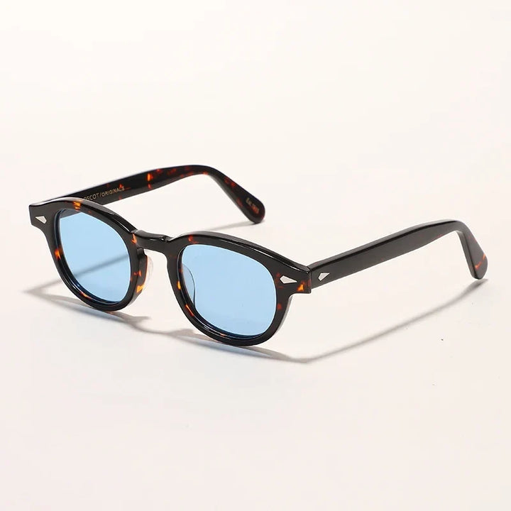 Polarized Sunglasses Vintage Round Acetate Frame Summer 2026 Driving Glare Reduction Gift Idea