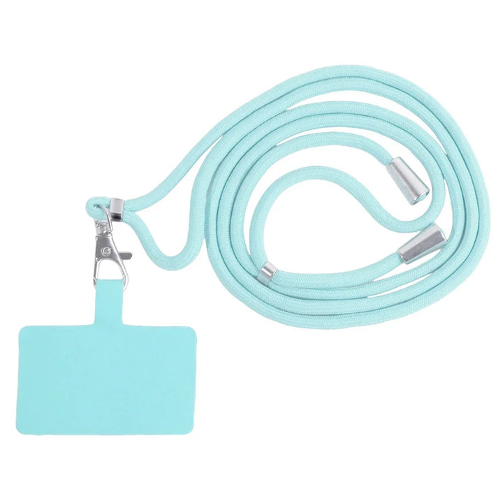 Adjustable Detachable Phone Lanyard with Card Holder &amp; Carabiner - 13 colours, Nylon Strap Accessory