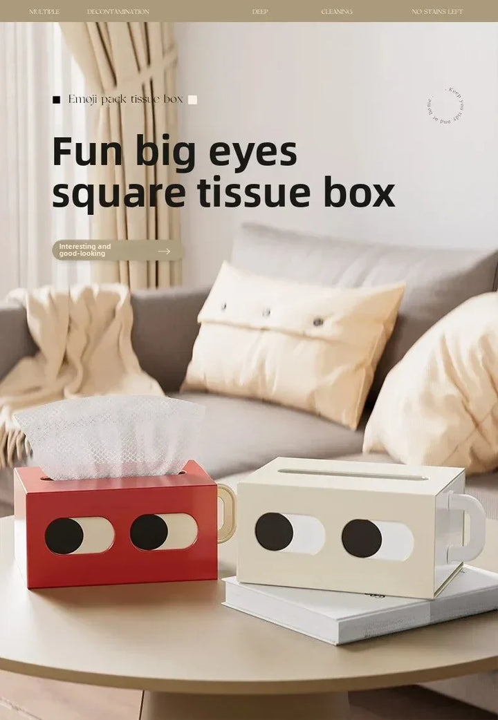 Tissue Box Red Organizer – Modern Paper Storage Box For Table Decor, Summer 2026 Gift Idea