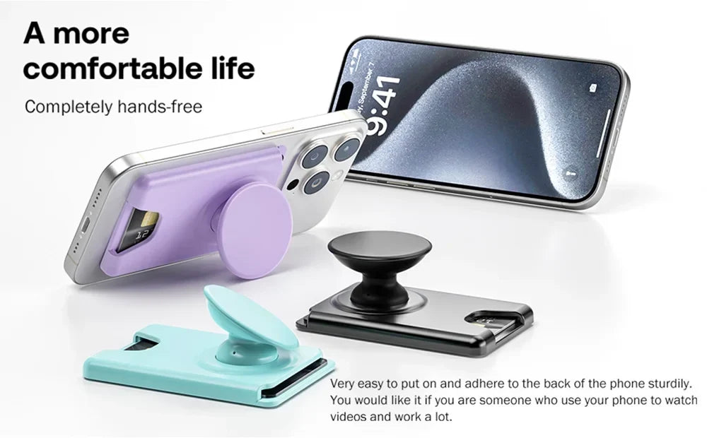 Magnetic Wallet With Expanding Grip For Phones Universal Card Holder Case Anti Scratch And Dustproof Back To School 2026