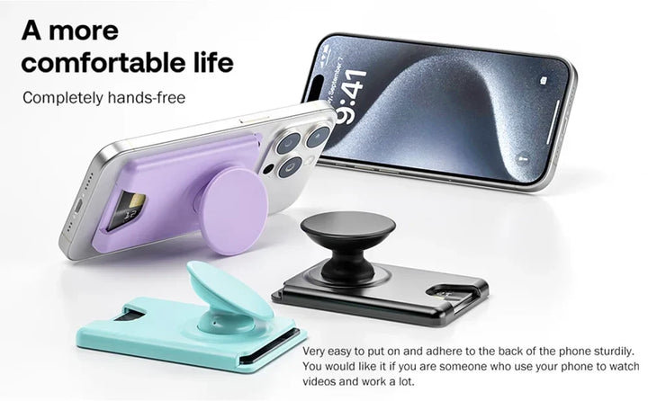 Magnetic Wallet With Expanding Grip For Phones Universal Card Holder Case Anti Scratch And Dustproof Back To School 2026