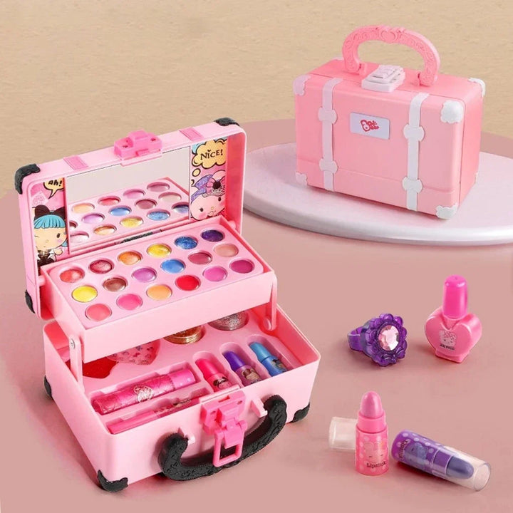Princess Makeup Play Set for Kids - Safe, Non-Toxic Cosmetic Kit with Lipstick &amp; Eye Shadow