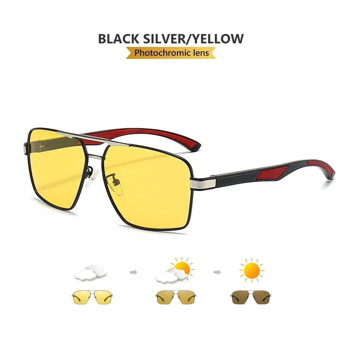 Photochromic Sunglasses Polarized Aviator UV400 Driving Glasses Night Vision Anti-Glare Fall 2026 Trend